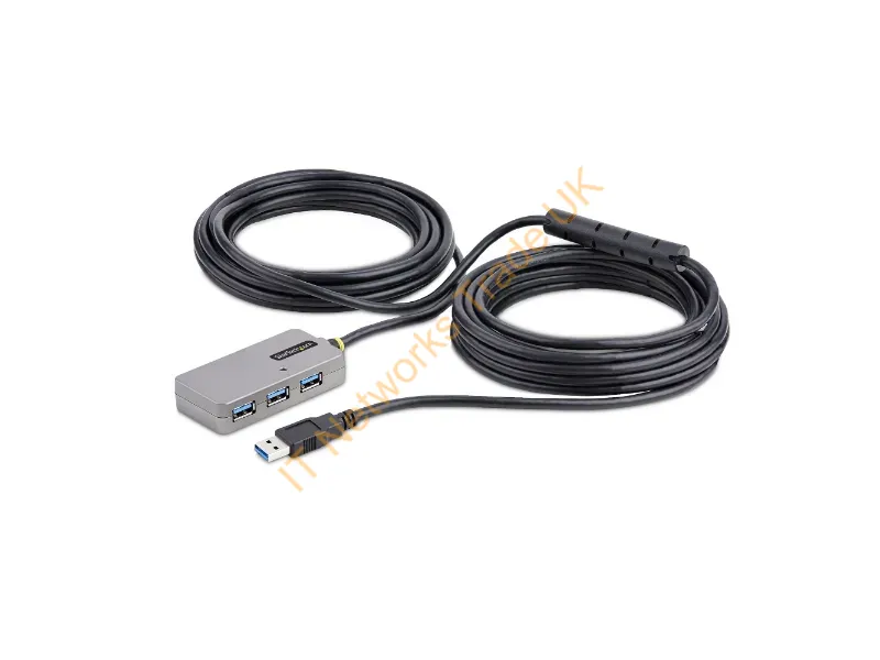 U01043-USB-EXTENDER - Startech.Com U01043-Usb-Extender Interface Hub Usb 3.2 Gen 1 (3.1 Gen 1) Type-A 5000 Mbit/S Black, Silver