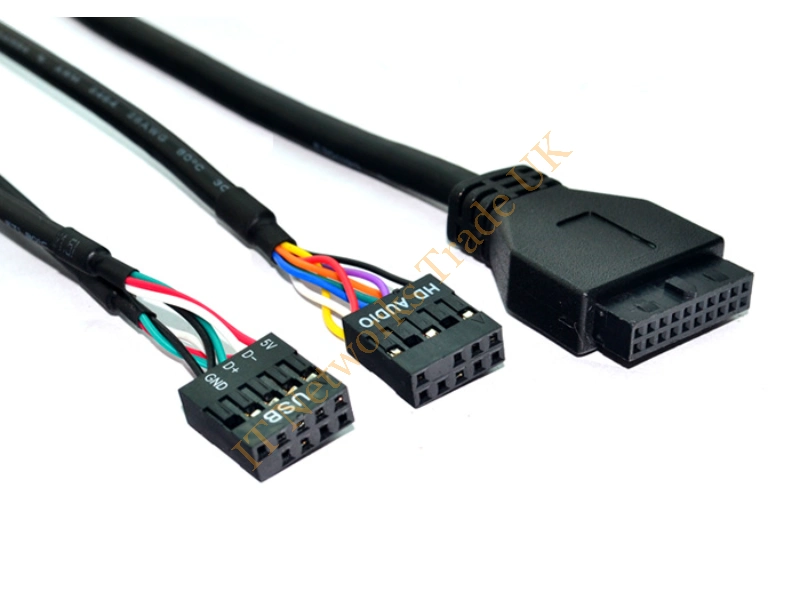 U036D Dell Usb/audio Panel Two 9pin Connectors Controller Panel