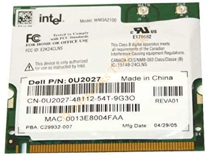 U2027 Dell Wireless Mini PCI Network Card Wireless LAN Card