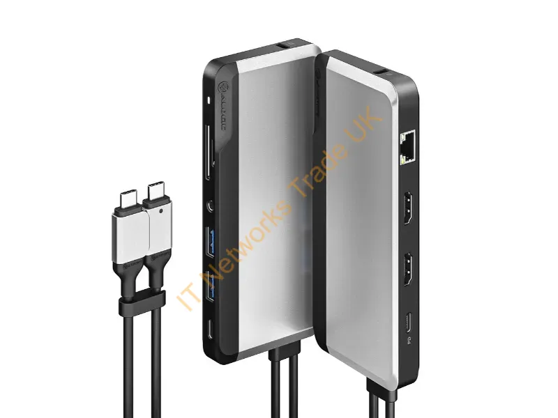 U2CSH-SGR - Alogic U2Csh-Sgr Notebook Dock/Port Replicator Wired Usb 3.2 Gen 1 (3.1 Gen 1) Type-C Black, Silver
