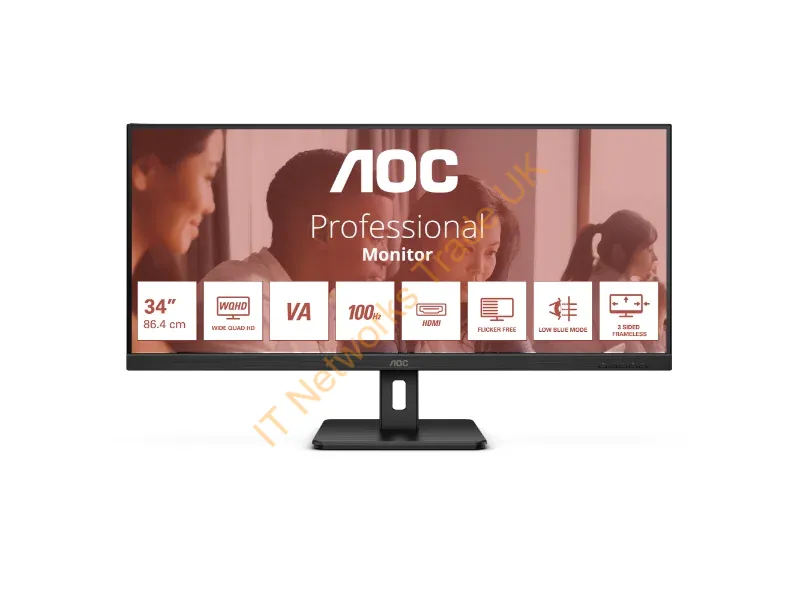U34E2M - AOC LED-Display U34E2M/BK - 86.4 cm (34) - 3440 x 1440 WQHD
