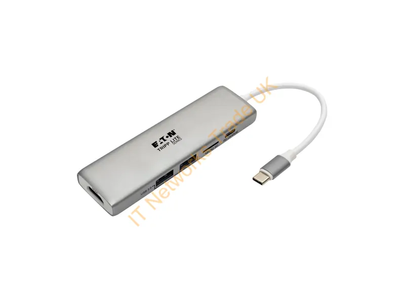U442-DOCK10-S - Tripp Lite U442-DOCK10-S USB-C Dock 4K HDMI, USB 3.x (5Gbps), USB-A Hub Ports, Memory Card, 60W PD Charging