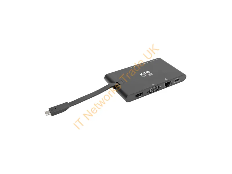 U442-DOCK3-B - Tripp Lite U442-DOCK3-B USB-C Dock 4K HDMI, VGA, USB 3.x (5Gbps), USB-A/C Hub, Gigabit Ethernet, Memory Card Slots, 100W PD Charging