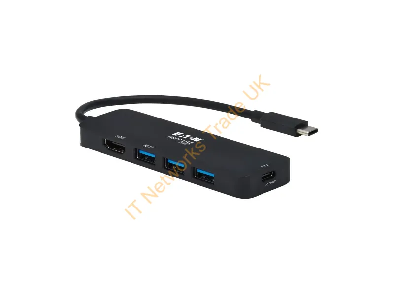 U444-06N-H3UC2 - Tripp Lite U444-06N-H3Uc2 Laptop Dock/Port Replicator Wired Thunderbolt 3 Black