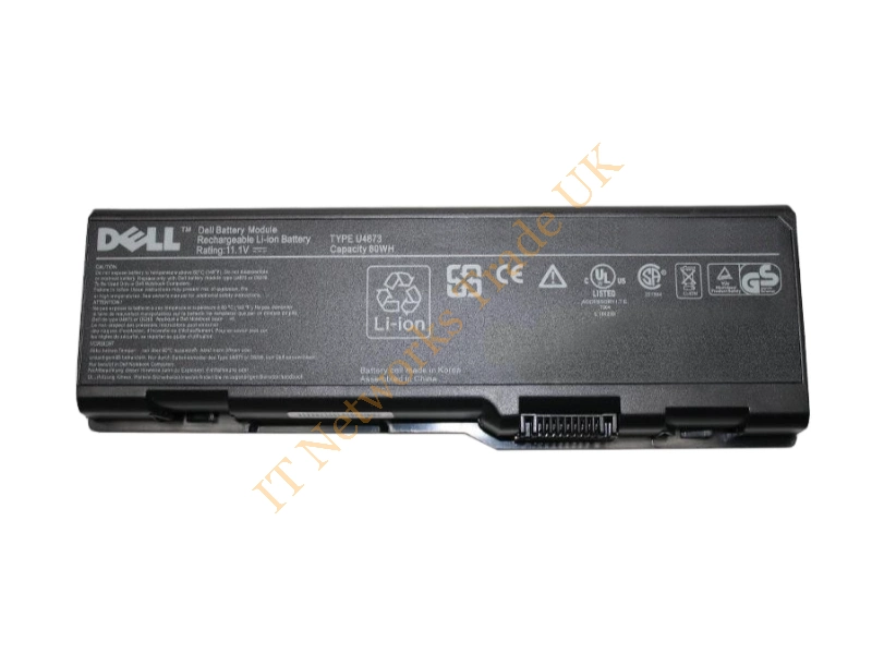 U4873 Dell 9-Cell 11.1V 6600mAh 80WHr Lithium-Ion Battery for Inspiron 6000 9200 9400 E1705 XPS M170 M1710 Gen2 Laptop Battery
