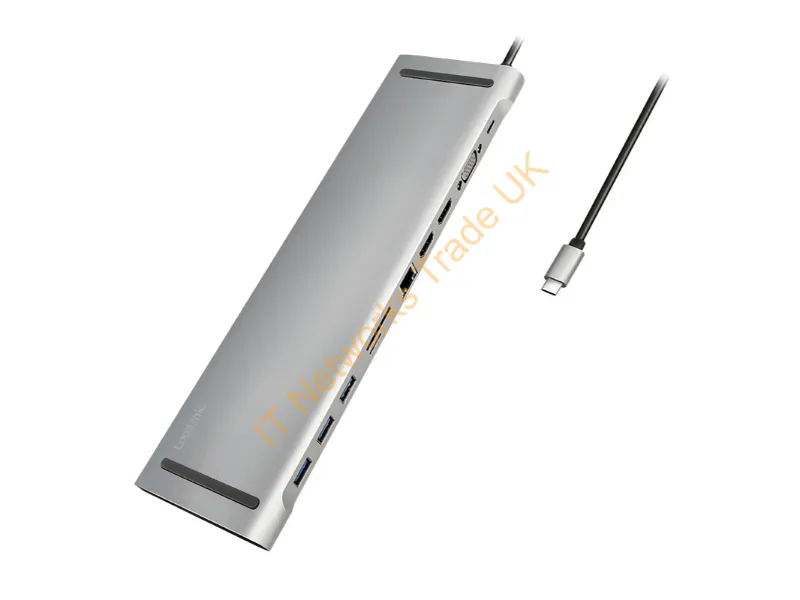 UA0373 - LogiLink UA0373 laptop dock/port replicator Wired USB 3.2 Gen 1 (3.1 Gen 1) Type-C Aluminium