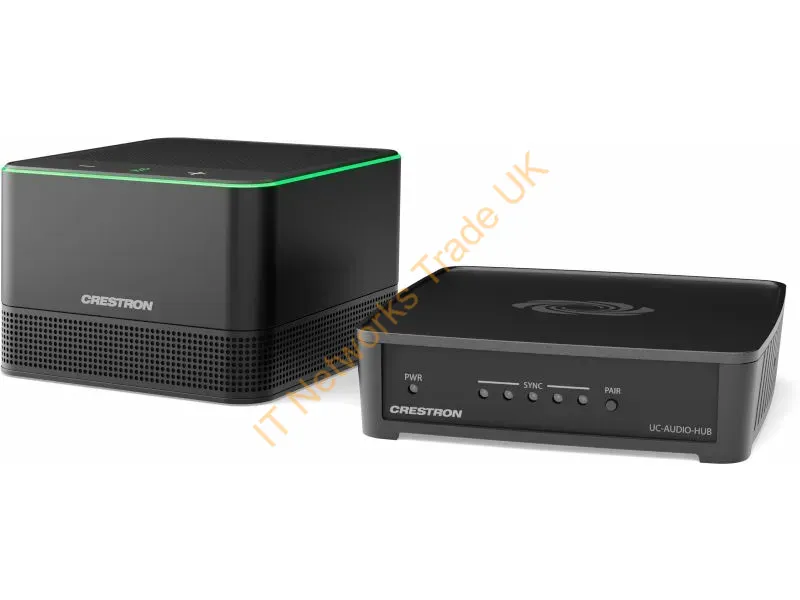 UC-AUDIO-1-B-DR2KIT - Crestron Flex Pod Wireless Audio Kit with Hub and Pod, Black