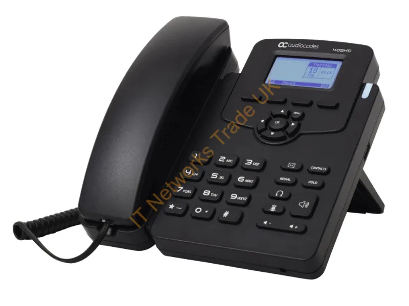 UC405HDEG - Audiocodes 405Hd Ip Phone Black 2 Lines Lcd