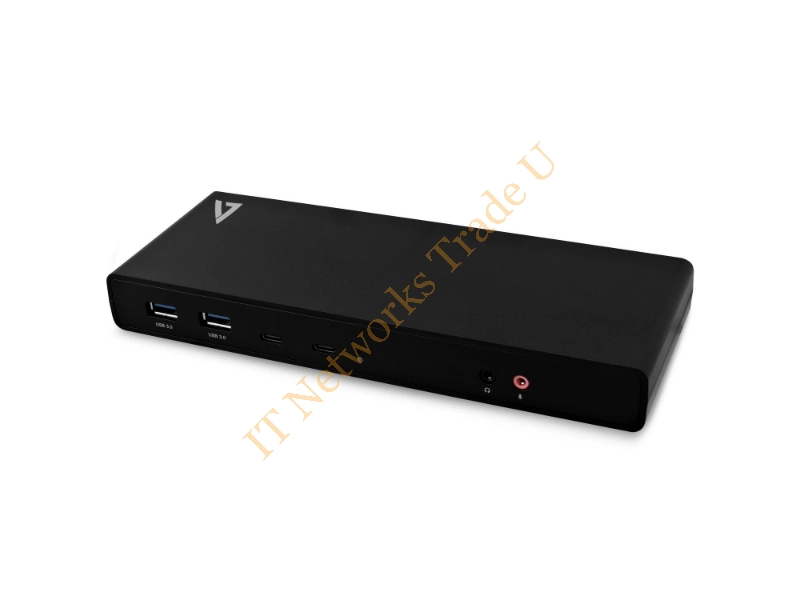 V7 Dual Universal Docking Station with USB-C Power Delivery Accessory