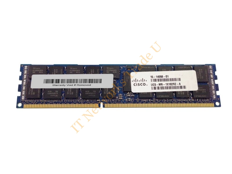 UCSMR1X162RZA Cisco 16GB DDR2-400MHz PC3-14900 ECC Registered CL13 240-Pin Dual Rank DIMM Memory Module Server Memory