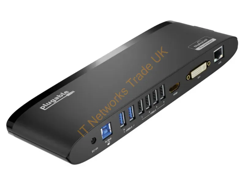 UD-3900H - Plugable Technologies Ud-3900H Laptop Dock/Port Replicator Docking Usb 3.2 Gen 1 (3.1 Gen 1) Type-A Black