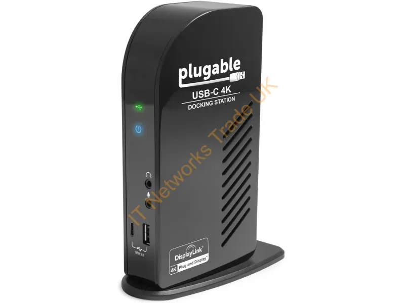 UD-ULTC4K - Plugable Technologies Ud-Ultc4K Laptop Dock/Port Replicator Docking Usb 3.2 Gen 1 (3.1 Gen 1) Type-C Black