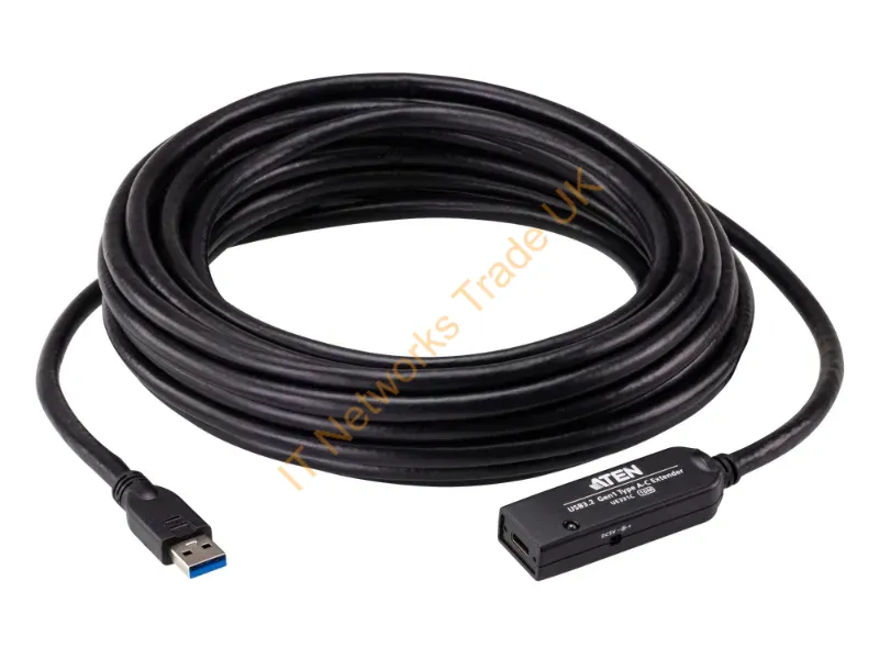 UE331C - Aten Ue331C Usb Cable Usb 3.2 Gen 1 (3.1 Gen 1) 393.7" (10 M) Usb A Black