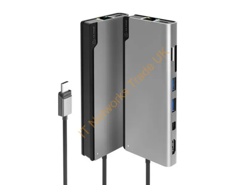 ULDPLSV2-SGR - ALOGIC ULDPLSV2-SGR notebook dock/port replicator Wired USB 3.2 Gen 1 (3.1 Gen 1) Type-C Black, Grey