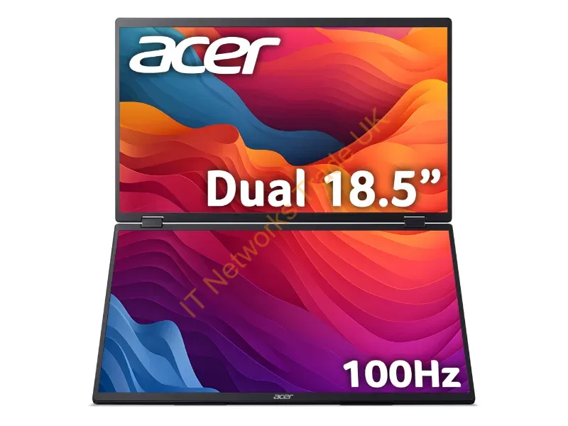 UM.XP3EE.E02 - Acer PD193QE Dual Portable Display - 2 x 18.5 IPS FHD 100Hz