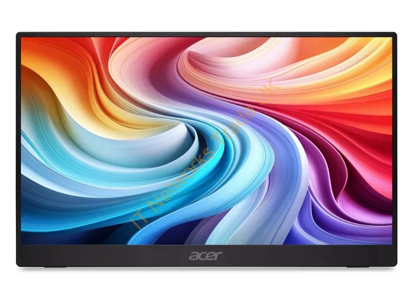 UM.ZP1EE.101 - Acer PM161QB1bmiuux Portable monitor Black 39.6 cm (15.6") 1920 x 1080 pixels