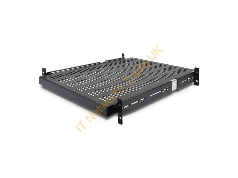 StarTech.com 2U Adjustable Mounting Depth Vented Sliding Rack Mount Shelf €" 50lbs / 22.7kg Accessory