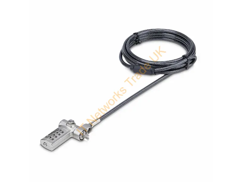 UNIVCS25-LAPTOP-LOCK - Startech.Com Univcs25-Laptop-Lock Cable Lock Black, Silver 78.7" (2 M)