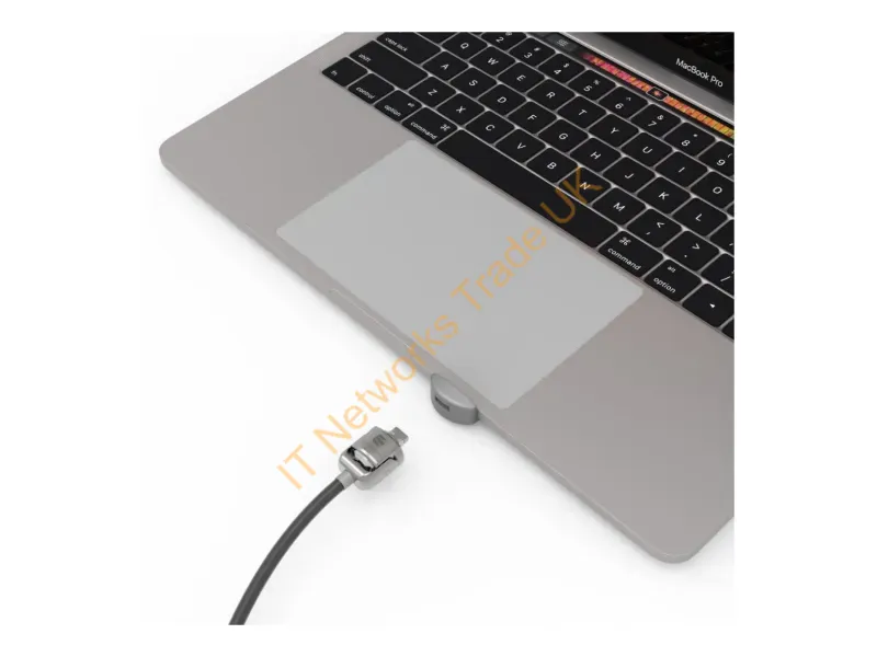 UNVMBPRLDG01KL - Compulocks Ledge Lock Adapter for MacBook Pro 13" M1 & M2 with Keyed Cable Lock Silver