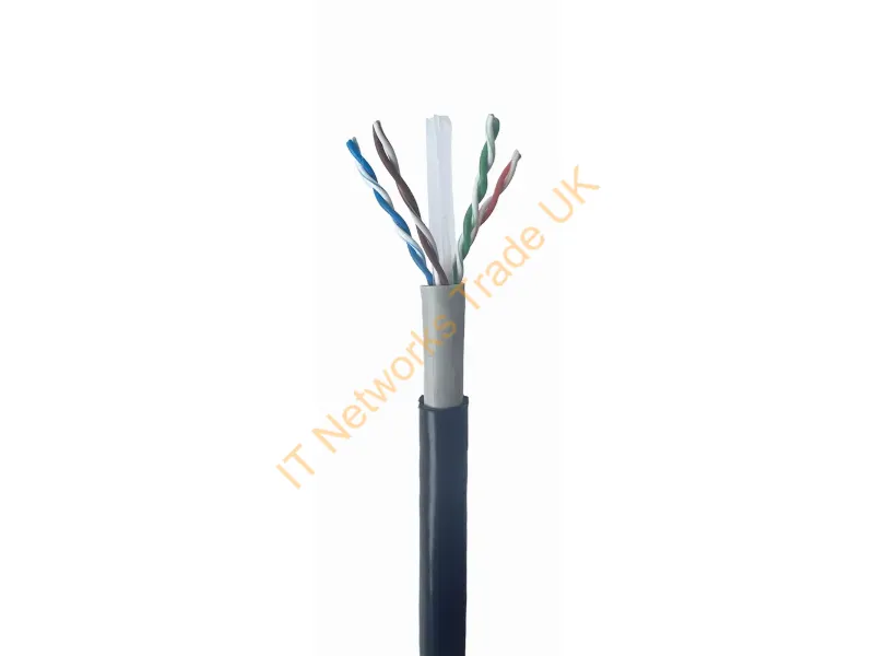 UPC-6004-SO-OUT - Gembird CAT6 UTP LAN outdoor cable solid 305m black networking cable U/UTP (UTP)