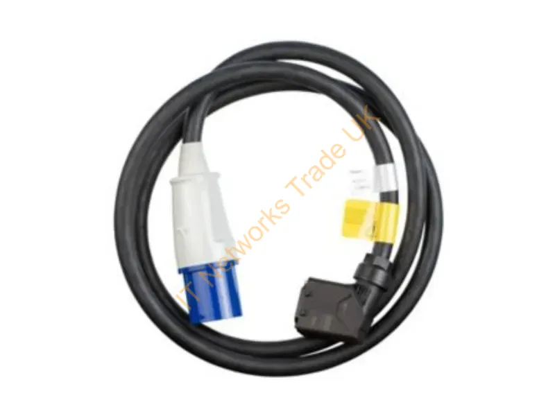 UPDUCRD3 - Panduit Upducrd3 Power Cable Black 118.1" (3 M) Iec60309 3P + E
