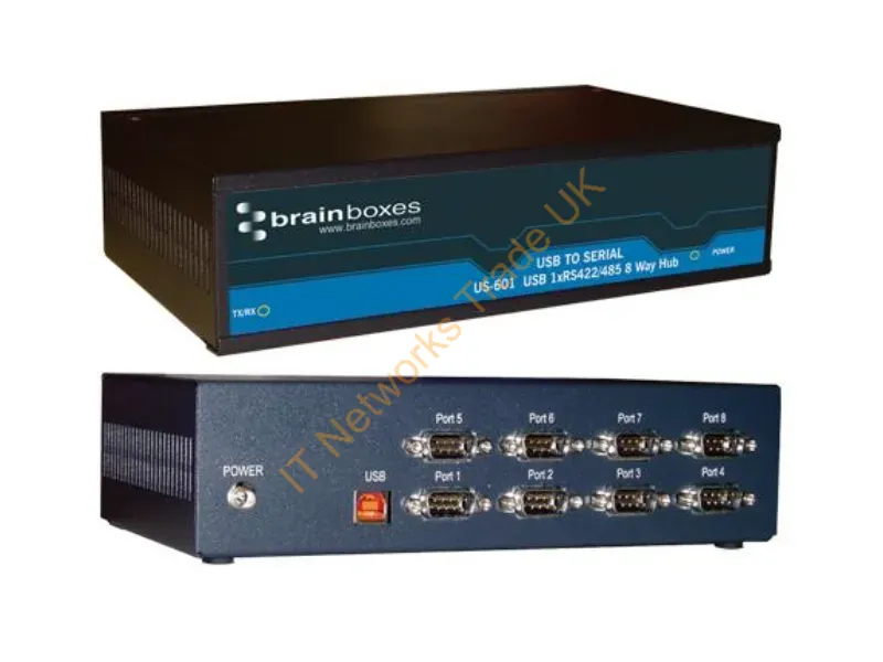 US-601 - Brainboxes Us-601 Interface Hub Black