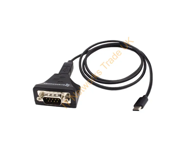 US-759 - Brainboxes Us-759 Cable Gender Changer Usb-C Rs232 Black