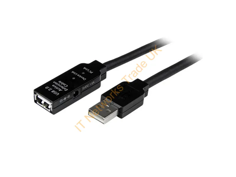 USB2AAEXT15M - Startech.Com Usb2Aaext15M Usb Cable Usb 2.0 590.6" (15 M) Usb A Black