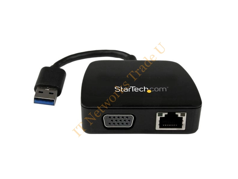 StarTech.com Travel Adapter for Laptops VGA and GbE USB 3.0 Accessory