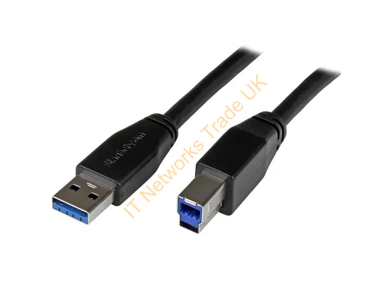 StarTech.com Active USB 3.0 USB-A to USB-B Cable M/M 5m (15ft) USB Cables