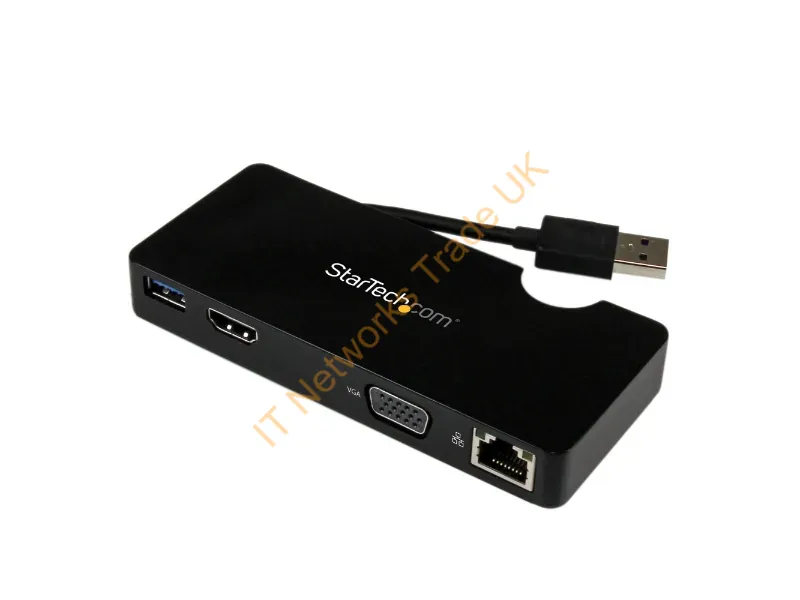 StarTech.com Travel Docking Station for Laptops HDMI or VGA USB 3.0 Accessory