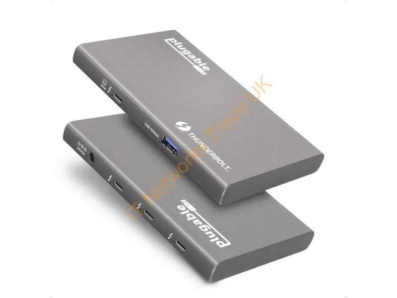 USB4-HUB3A - Plugable Technologies Usb4-Hub3A Interface Hub Thunderbolt 4 10000 Mbit/S Gray