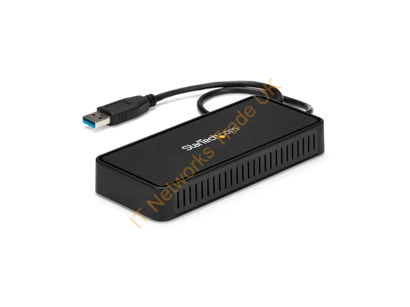 StarTech.com USB to Dual DisplayPort Mini Dock with GbE LAN Dual 4K 60 Hz Accessory