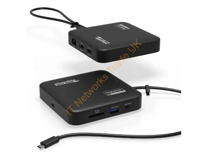 USBC-6950PDZ - Plugable Technologies Usbc-6950Pdz Laptop Dock/Port Replicator Wired Usb 3.2 Gen 2 (3.1 Gen 2) Type-C Black