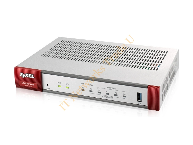 USG20-VPN-EU0101F - ZyXEL ZyWALL USG20-VPN-EU0101F Ethernet LAN Grey,Red wired router