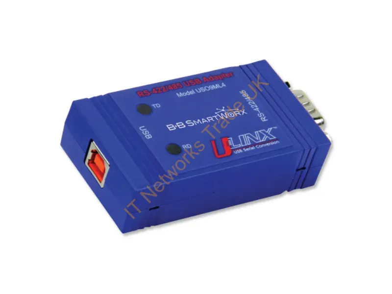 USO9ML4 - Imc Networks Uso9Ml4 Serial Converter/Repeater/Isolator Usb 1.1 Rs-422/485 Blue