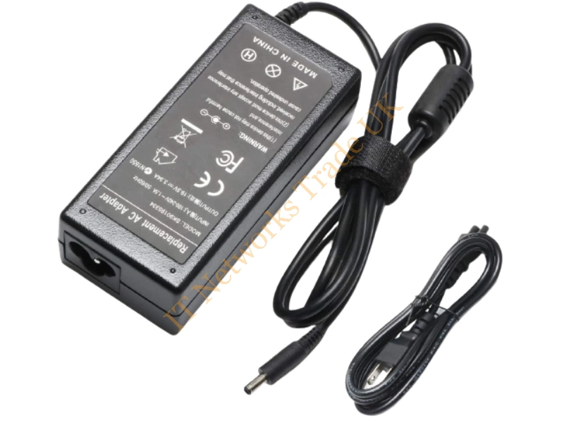 UT101 Dell 65W 19.5V 3.34A Auto / Air AC Adapter Includes Power Cable Power Adapter