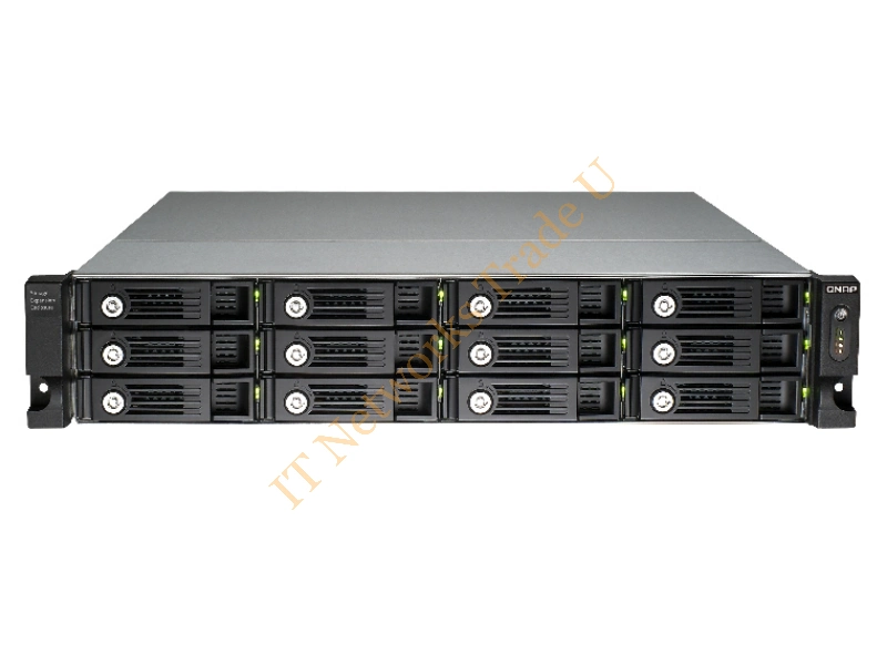 UX-1200U-RP - QNAP UX-1200U-RP Rack (2U) Black disk array Storage Array Network (SAN)