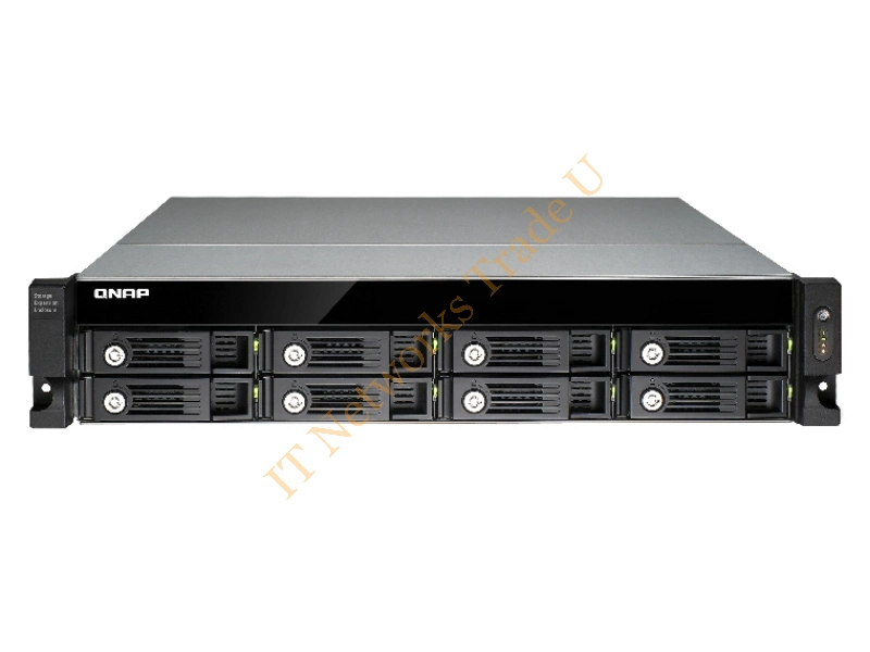 QNAP UX-800U-RP HDD enclosure 2.5/3.5" Black storage drive enclosure Accessory