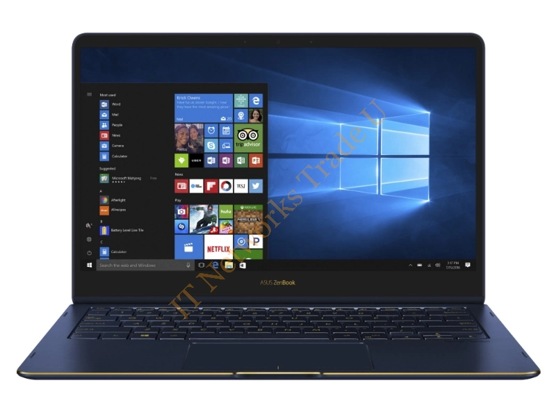 ASUS ZenBook Flip UX370UA-C4058T 2.5GHz i5-7200U 13.3" 1920 x 1080pixels Touchscreen Blue Hybrid (2-in-1) Laptop System
