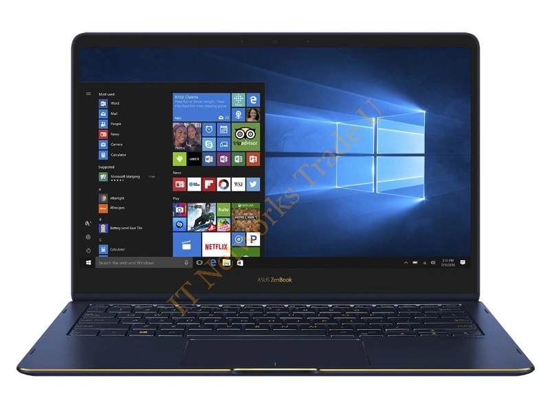 ASUS ZenBook Flip UX370UA-C4196T 1.6GHz i5-8250U 13.3" 1920 x 1080pixels Touchscreen Blue Hybrid (2-in-1) Laptop System