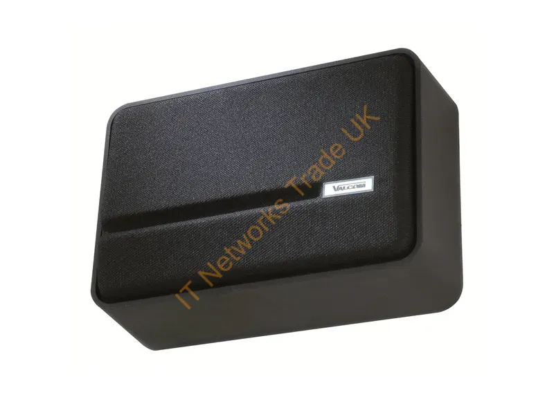 V-1046-BK - Valcom Slimline Talkback 1-Way Black Wired 5 W