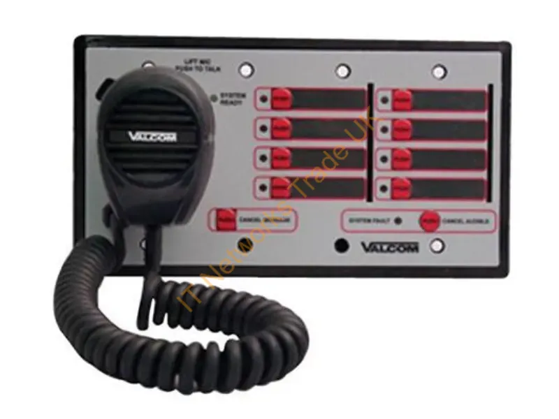 V-9908 - Valcom V-9908 Audio Intercom System Black, Stainless Steel