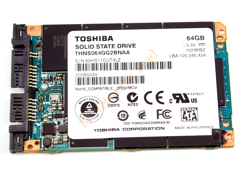 V000190470 Toshiba 64GB ATA/IDE 1.8-inch Solid State Drive SSD Storage