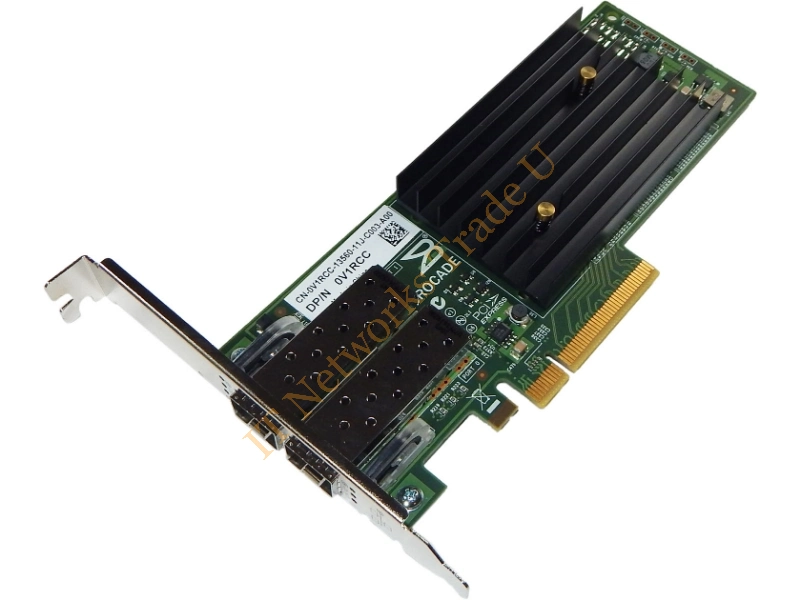 V1RCC Dell Brocade 1020 10GB Dual Port PCI Express 2.0 X8 Converged Network Adapter