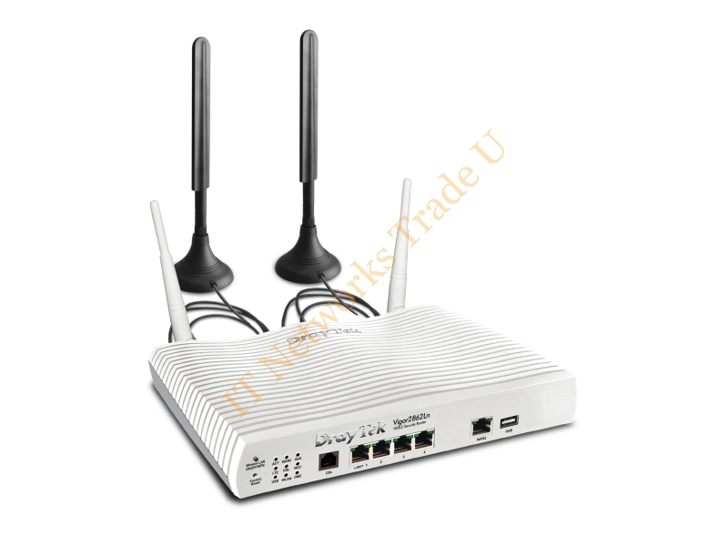 V2862LN-K - Draytek Vigor 2862Ln Dual-band (2.4 GHz / 5 GHz) Gigabit Ethernet White network wireless router