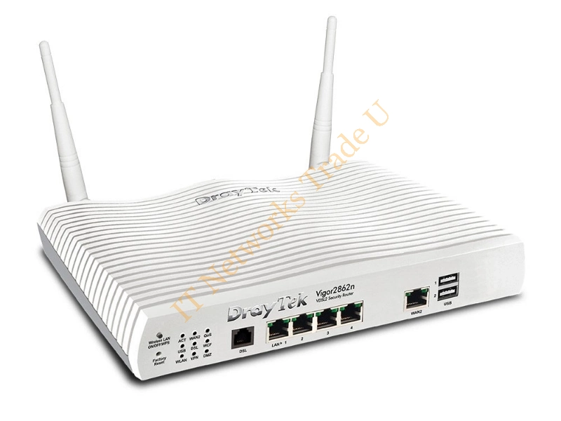 V2862N-K - Draytek Vigor 2862n Dual-band (2.4 GHz / 5 GHz) Gigabit Ethernet White network wireless router