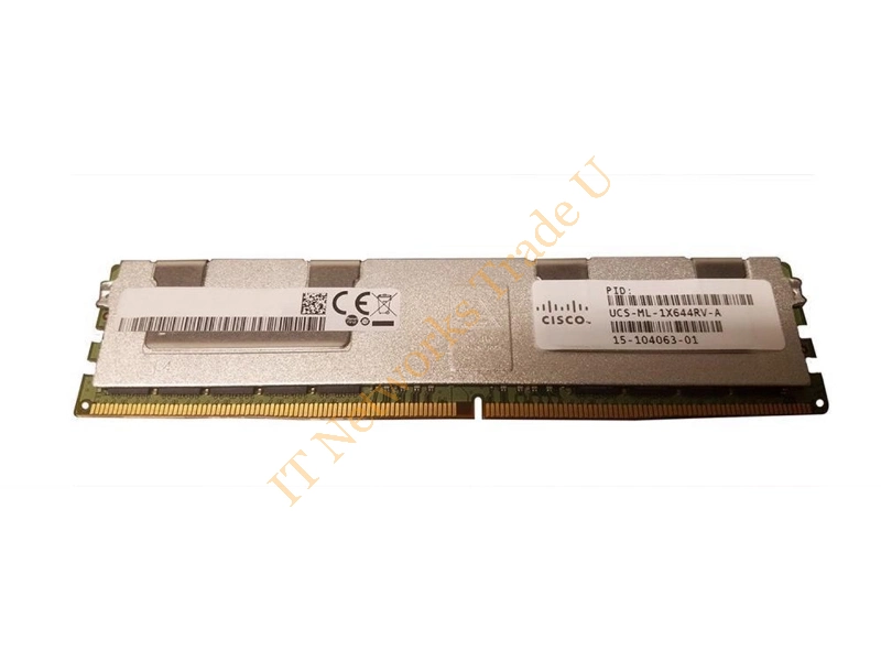 V2P-ML-1X644RV-A Cisco 64GB DDR4-2400MHz PC4-19200 ECC Registered CL17 288-Pin Load Reduced DIMM 1.2V Quad Rank Memory Module Server Memory