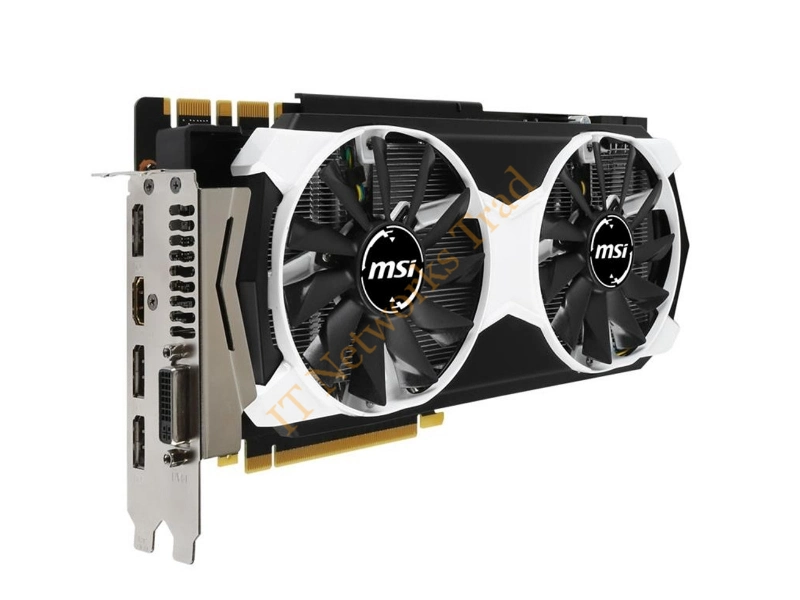 V323-014R MSI nVidia GeForce GTX 980 Ti 6GB GDDR5 384-Bit DVI-I/ HDMI/ 3x DisplayPort PCI Express 3.0 Video Graphics Card
