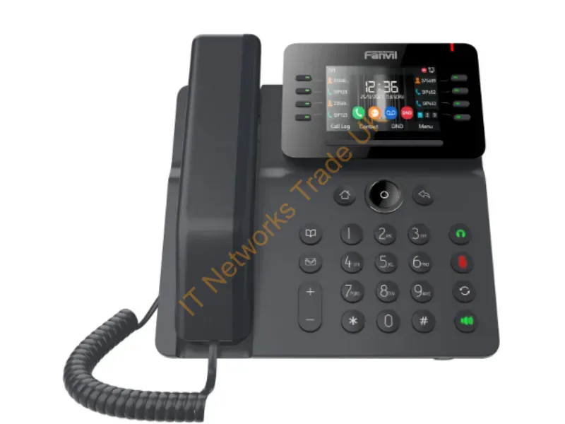 V64 - Fanvil V64 IP phone Black 12 lines LCD Wi-Fi
